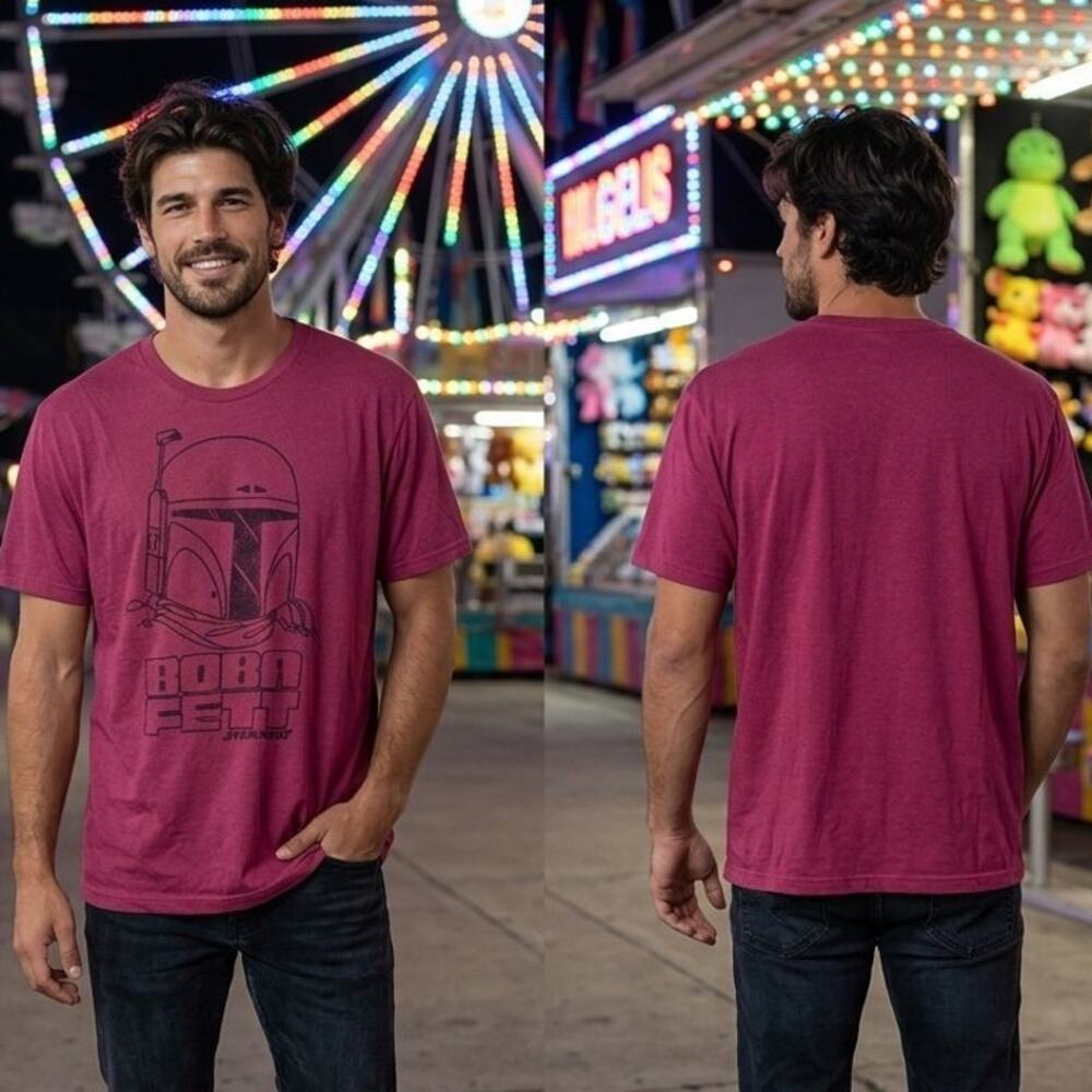 Old Navy Star Wars Boba Fett Red T Shirt Men’s XL 46-48 Graphic Tee